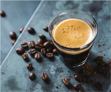 Image of ground coffee, referring to espresso